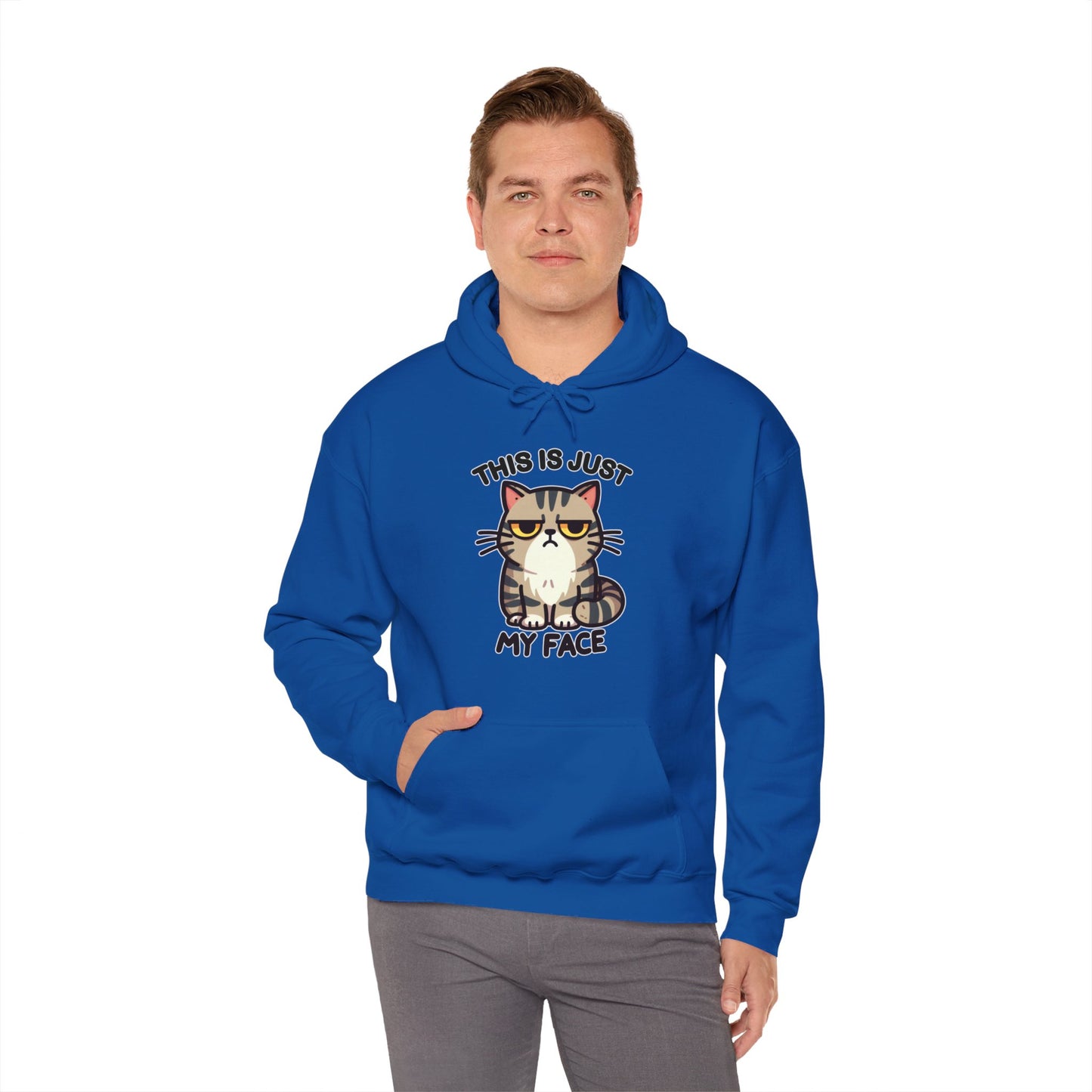 This is Just My Face Gender-Neutral Hoodie
