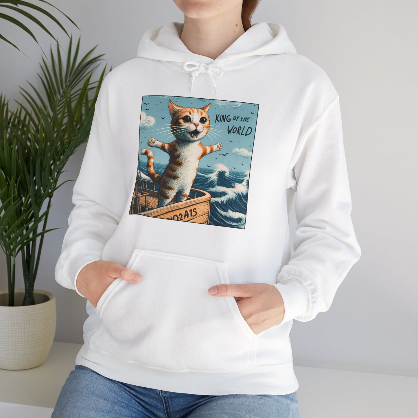 King of the World Gender-Neutral Hoodie