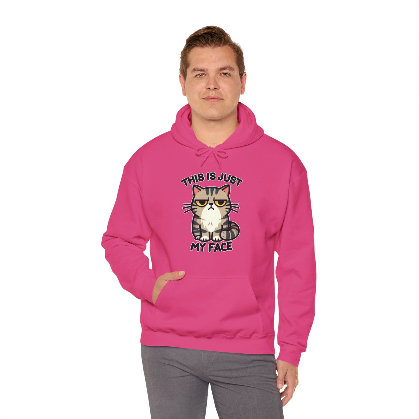 This is Just My Face Gender-Neutral Hoodie