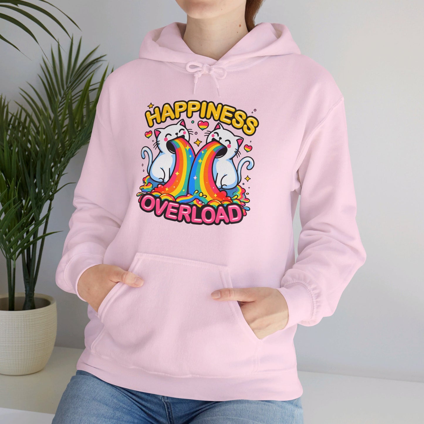 Happiness Overload Gender-Neutral Hoodie