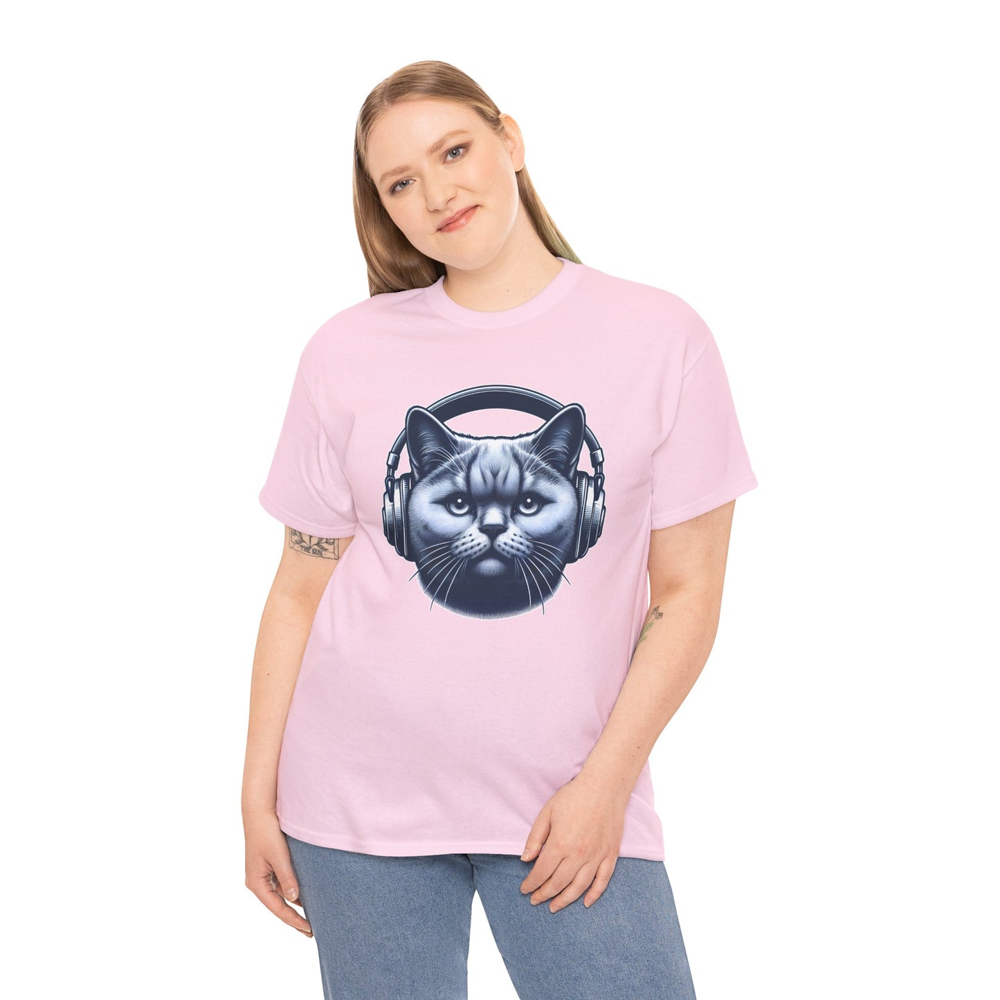 Headphones Cat T-Shirt