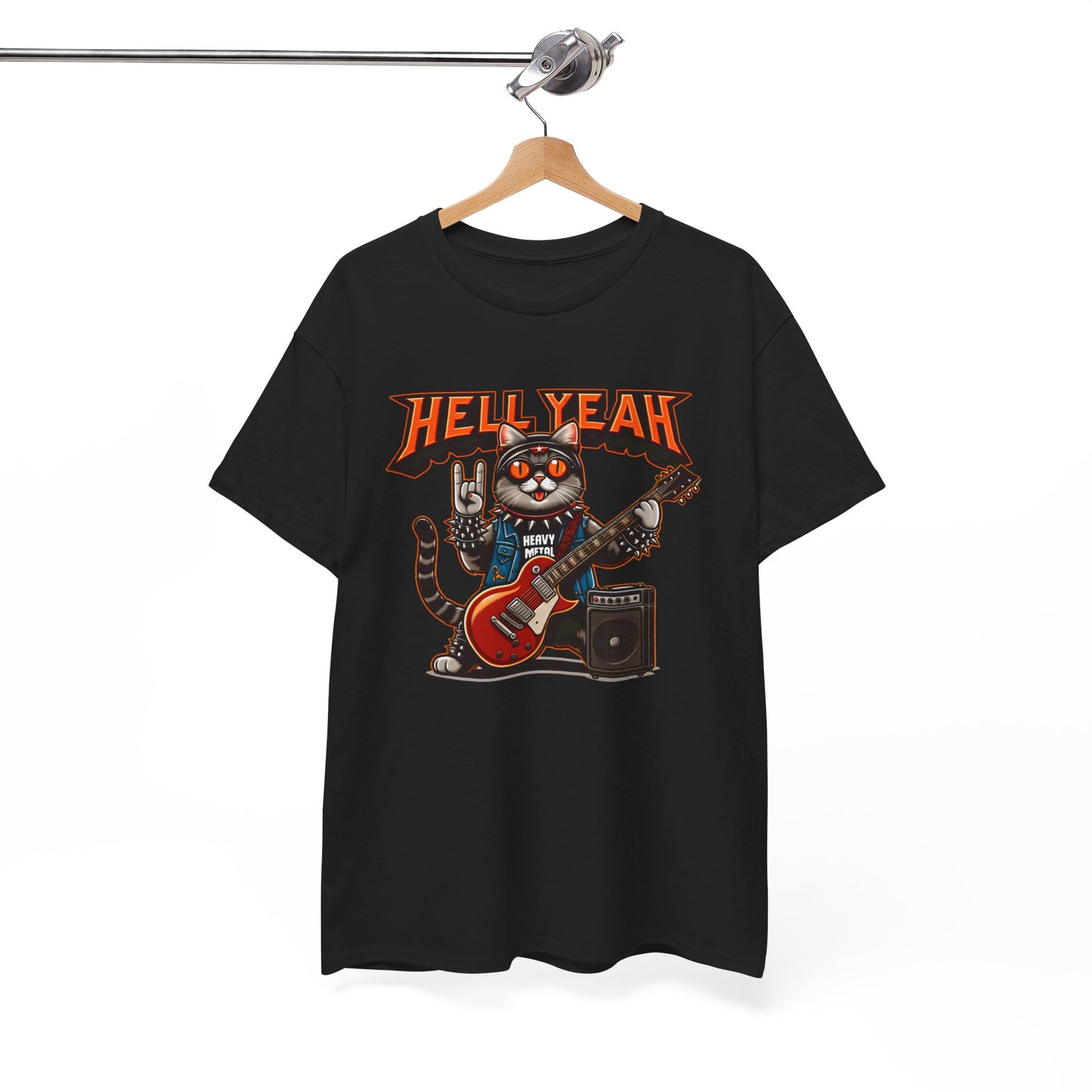 Heavy Metal Cat Unisex T-shirt