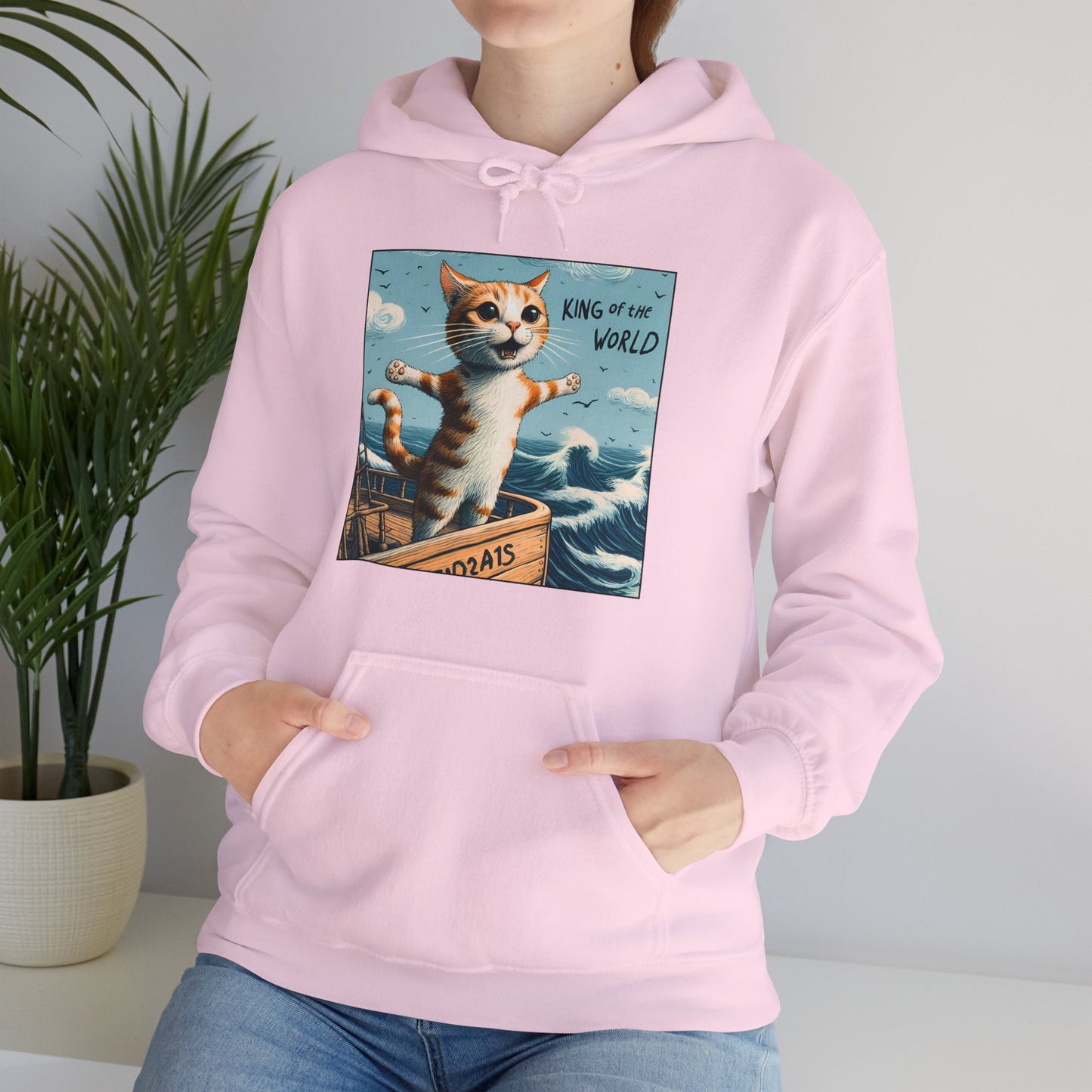 King of the World Gender-Neutral Hoodie
