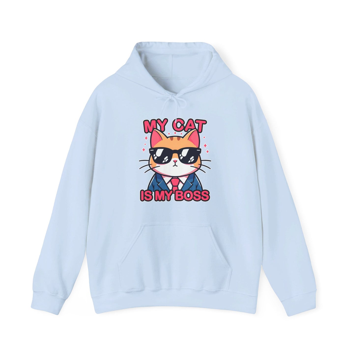My Cat is my Boss Gender-Neutral Hoodie