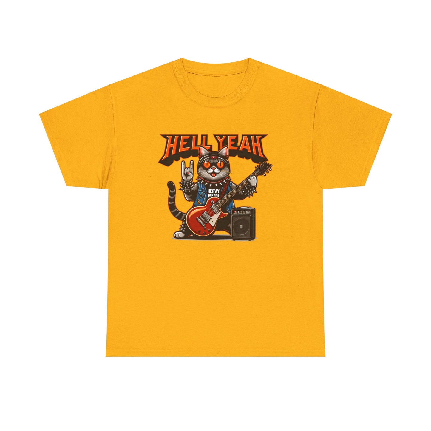 Heavy Metal Cat Unisex T-shirt