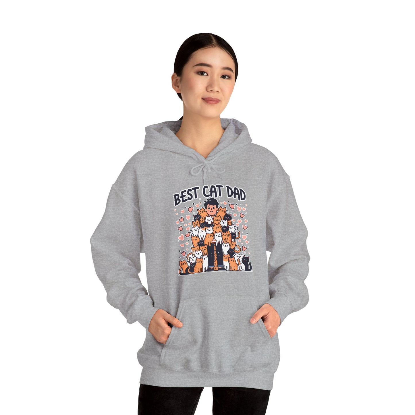 Best Cat Dad Gender-Neutral Hoodie