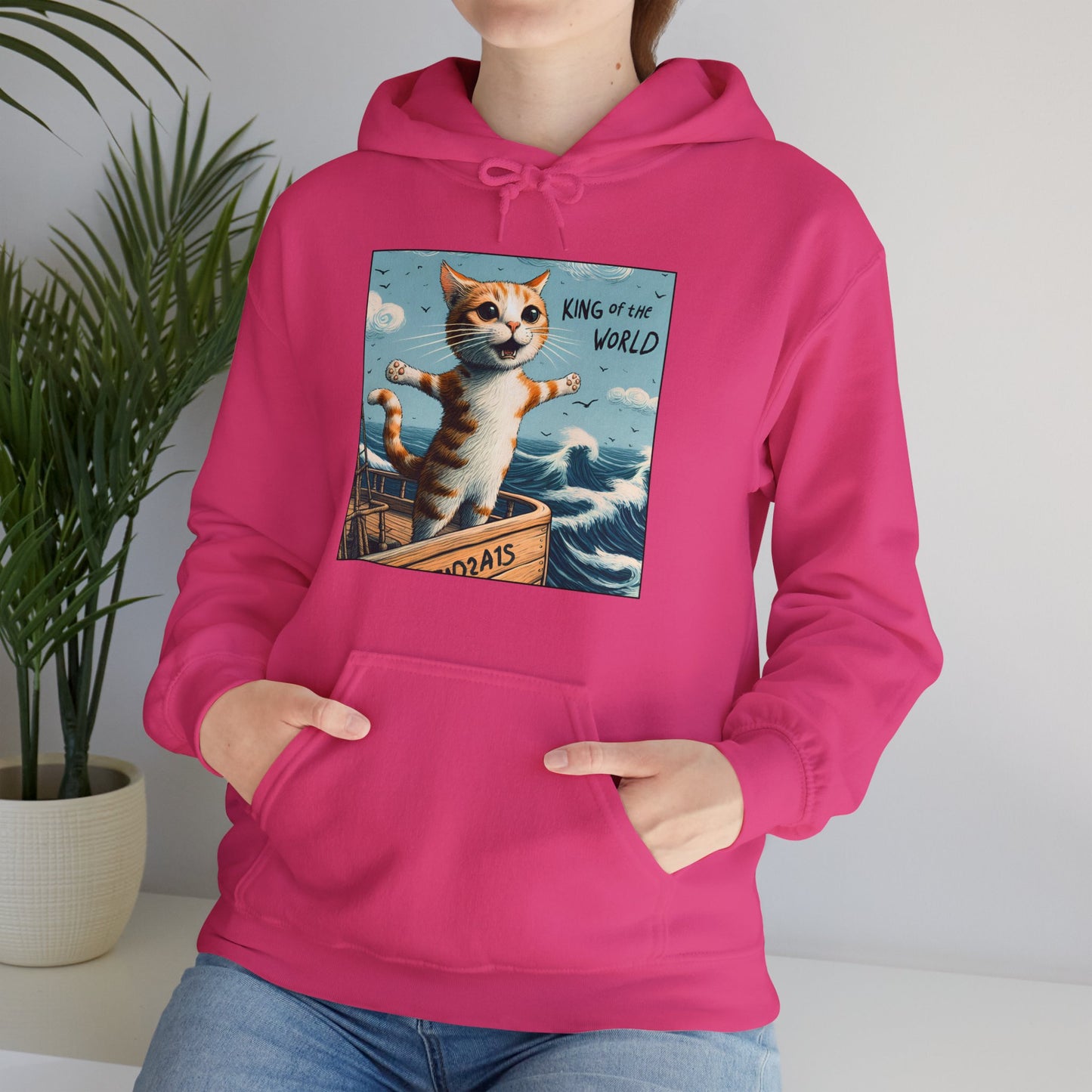 King of the World Gender-Neutral Hoodie