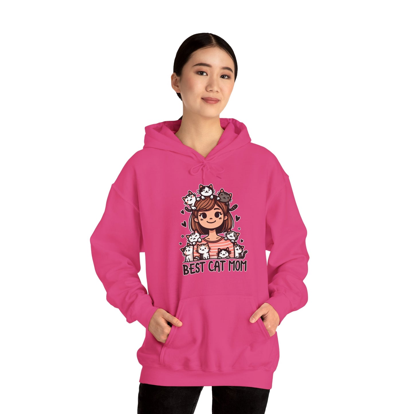 Best Cat Mom Gender-Neutral Hoodie