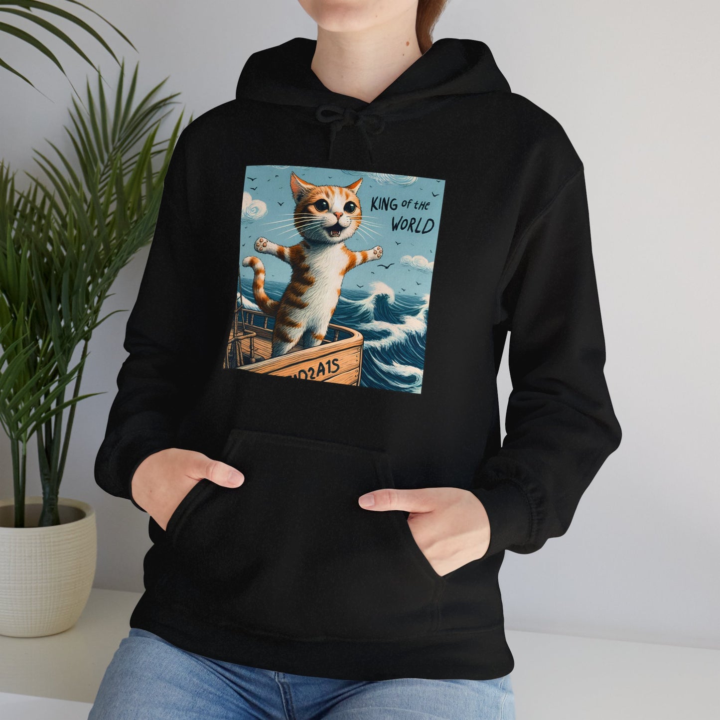 King of the World Gender-Neutral Hoodie