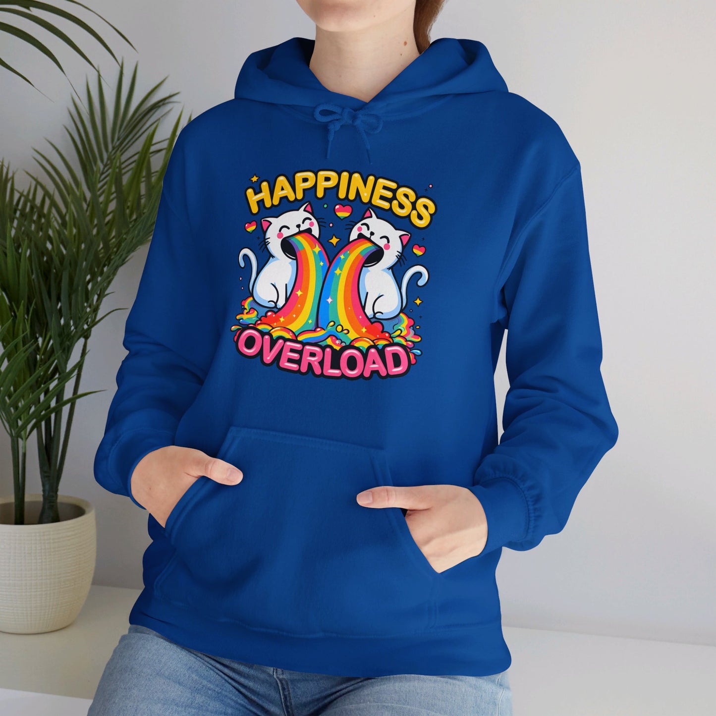Happiness Overload Gender-Neutral Hoodie