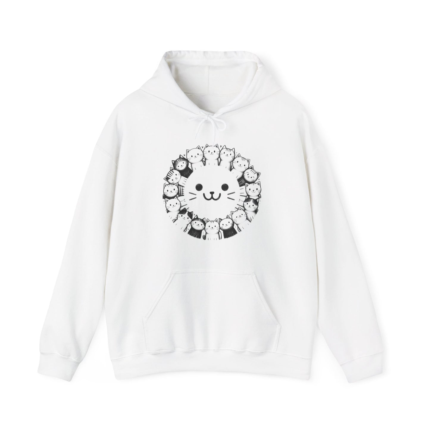 Happy Cats Gender-Neutral Hoodie