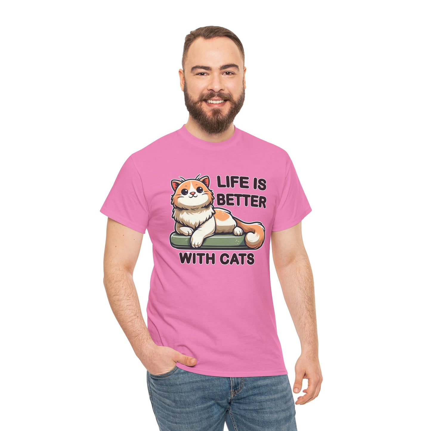 Life is Better with Cats T-Shirt