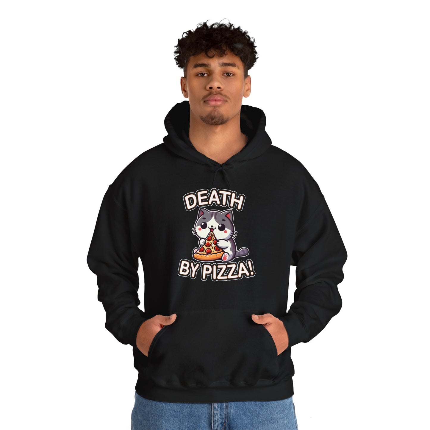 Death by Pizza Gender-Neutral Hoodie