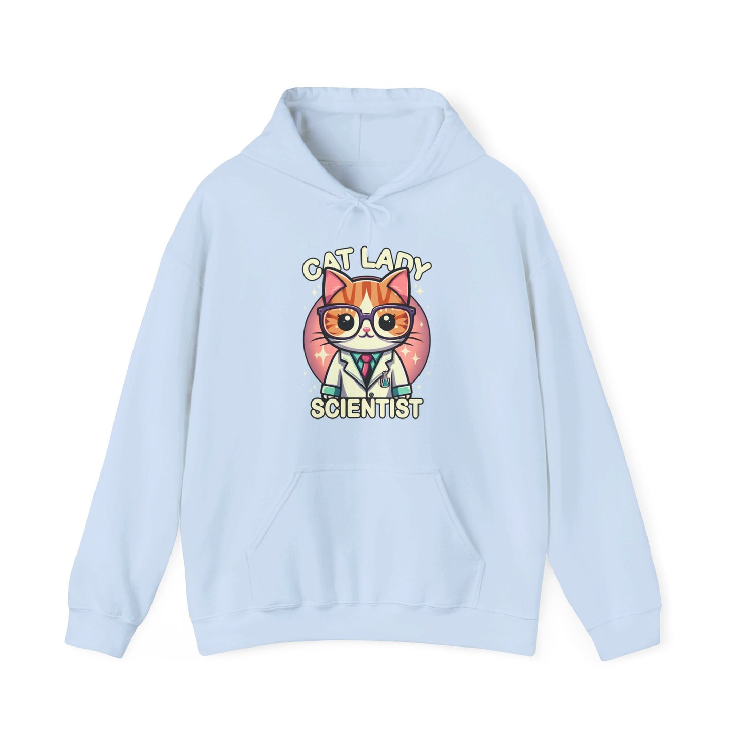 Cat Lady Scientist Gender-Neutral Hoodie
