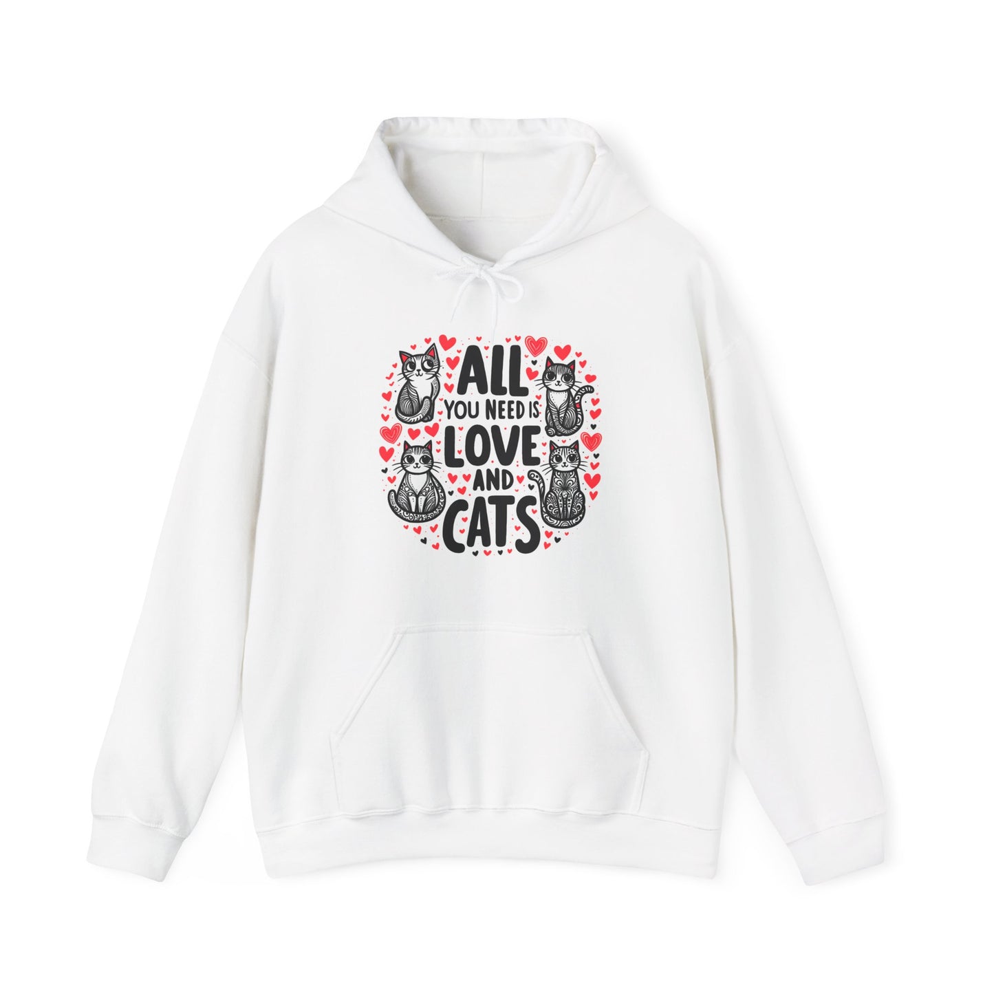 All You Need is Cats Gender-Neutral Hoodie