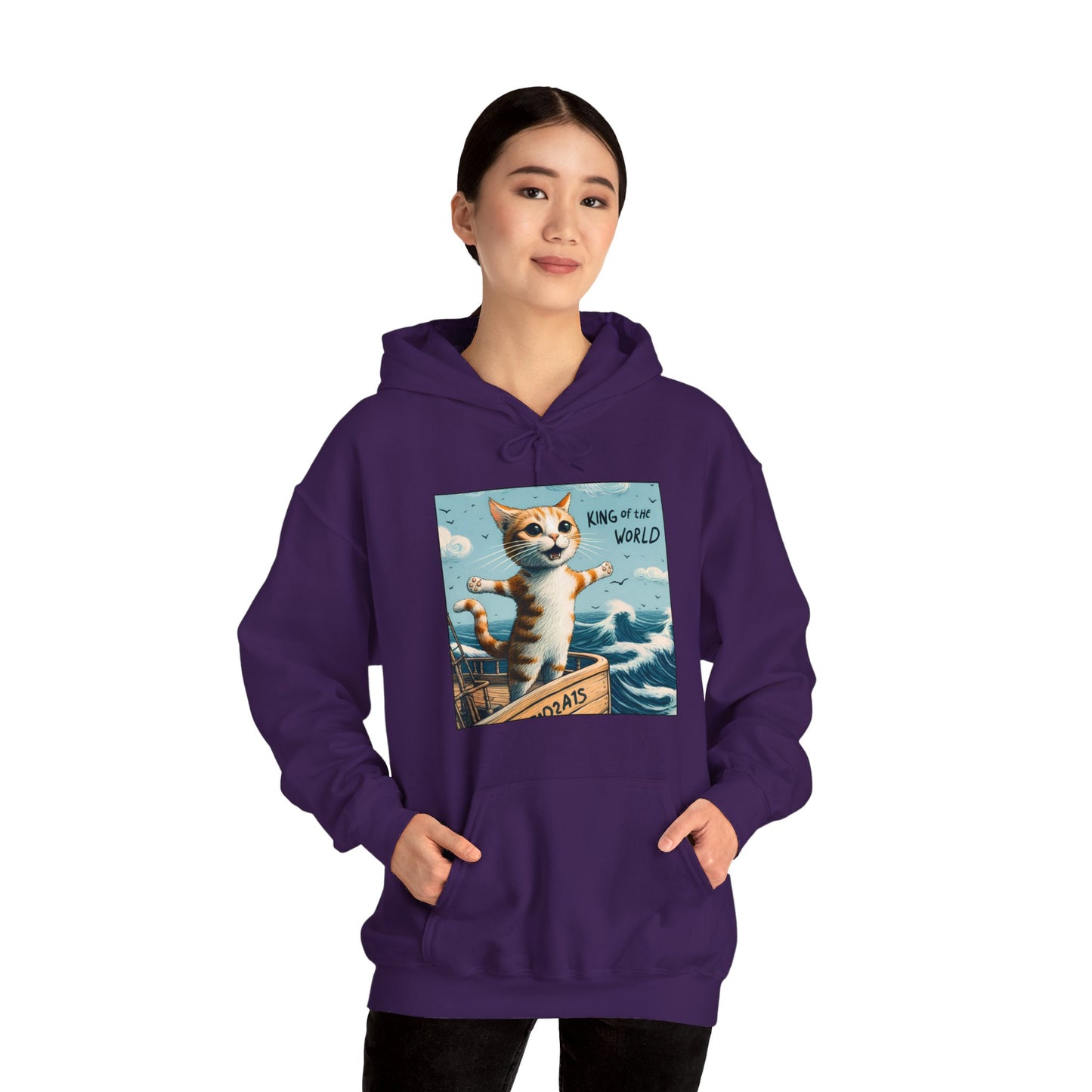 King of the World Gender-Neutral Hoodie
