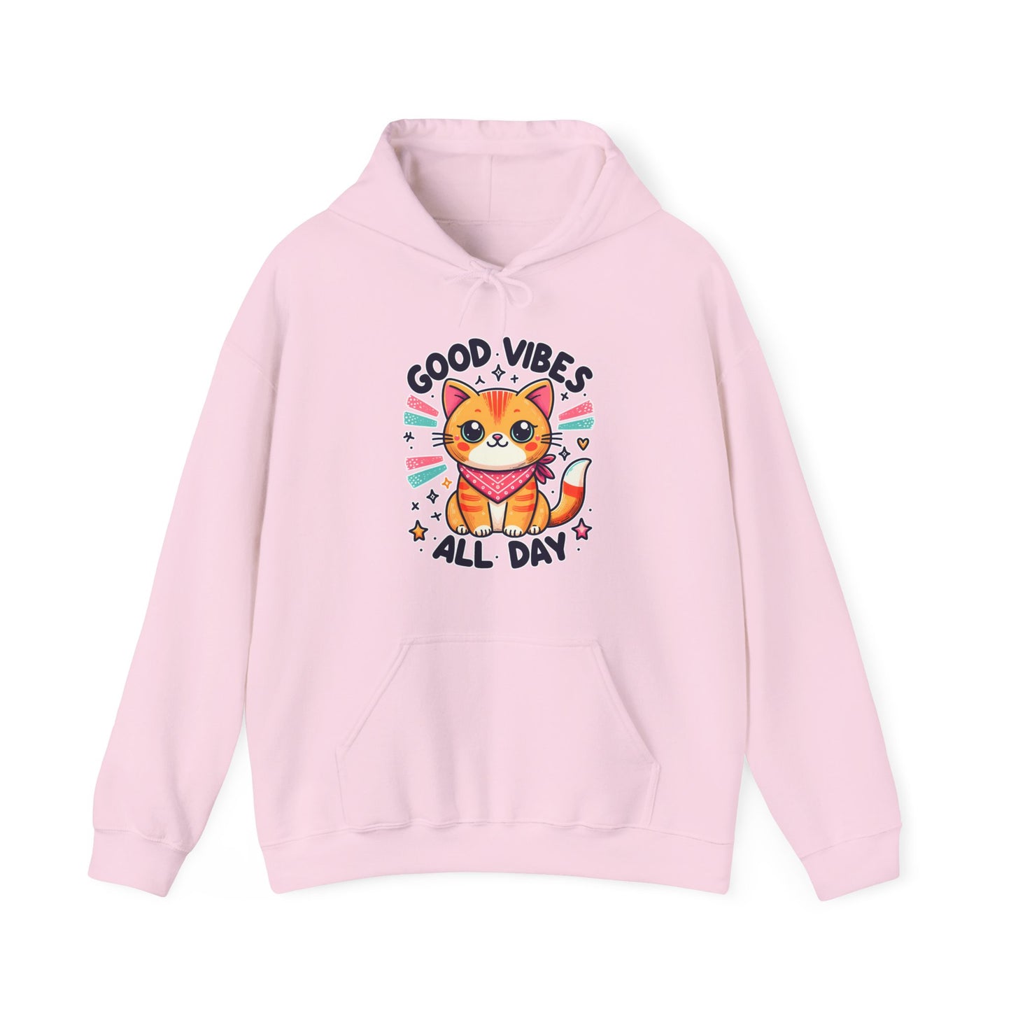 Good Vibes All Day Gender-Neutral Hoodie