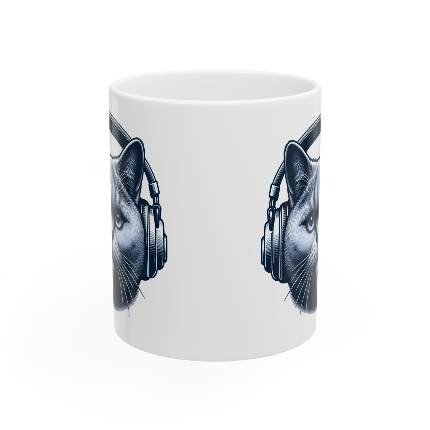Headphones Cat Mug