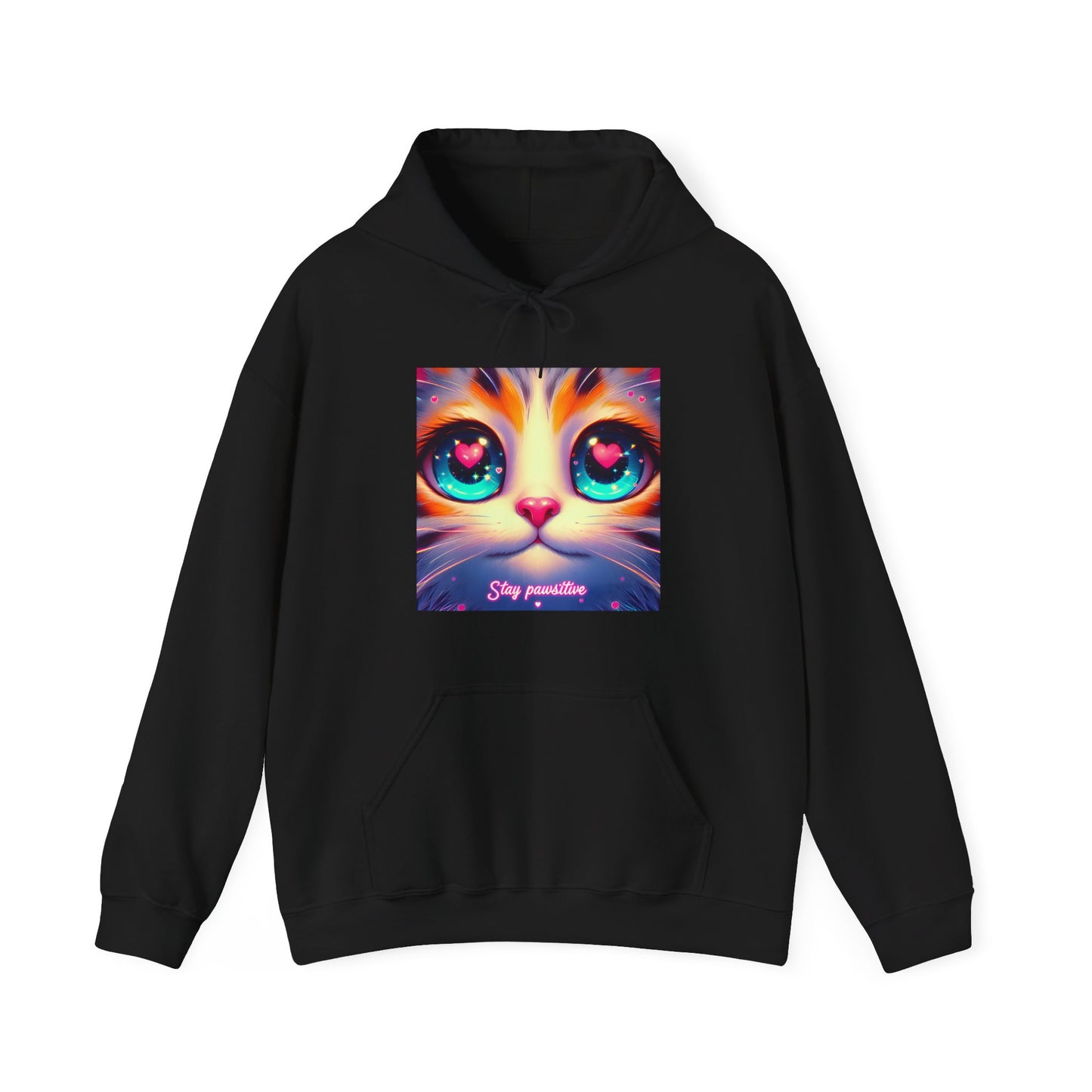 Stay Pawsitive Gender-Neutral Hoodie