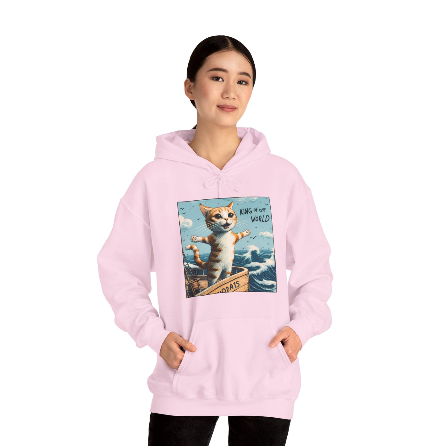 King of the World Gender-Neutral Hoodie