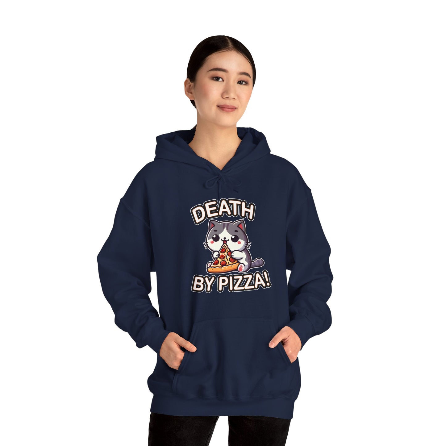 Death by Pizza Gender-Neutral Hoodie