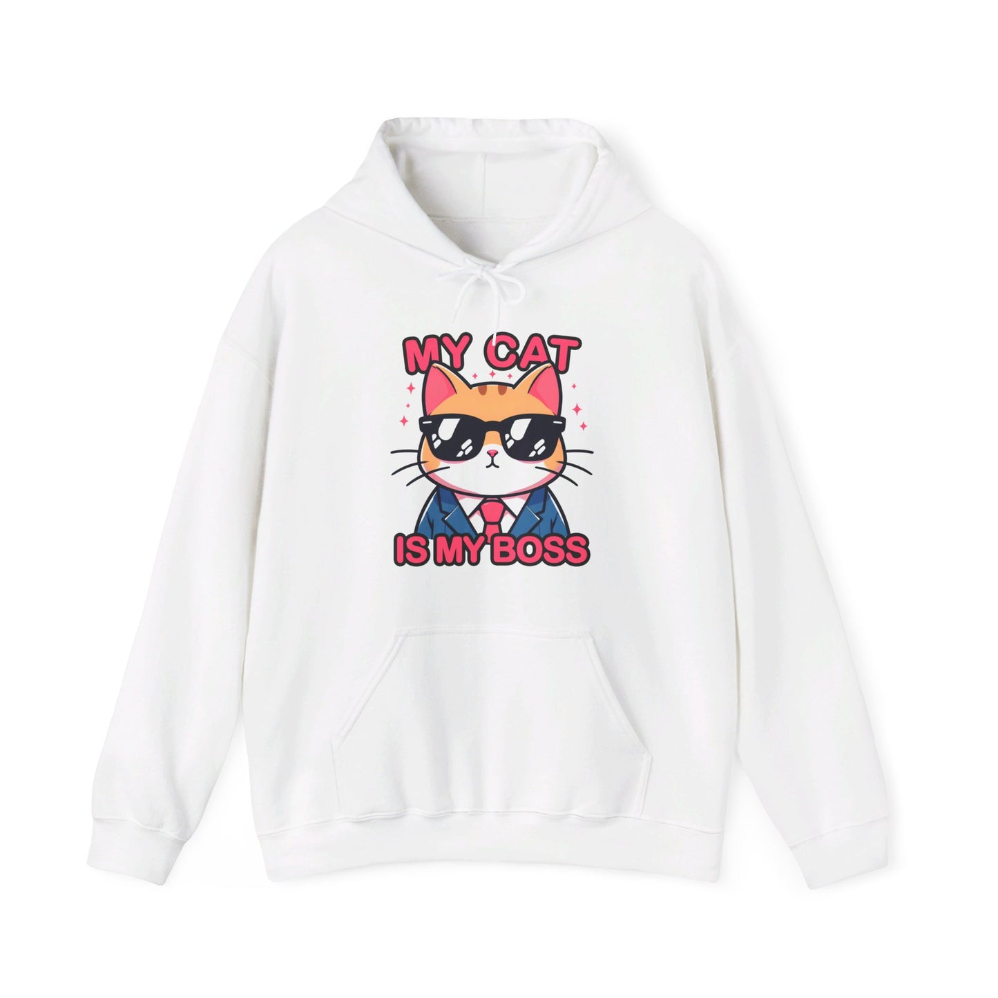 My Cat is my Boss Gender-Neutral Hoodie