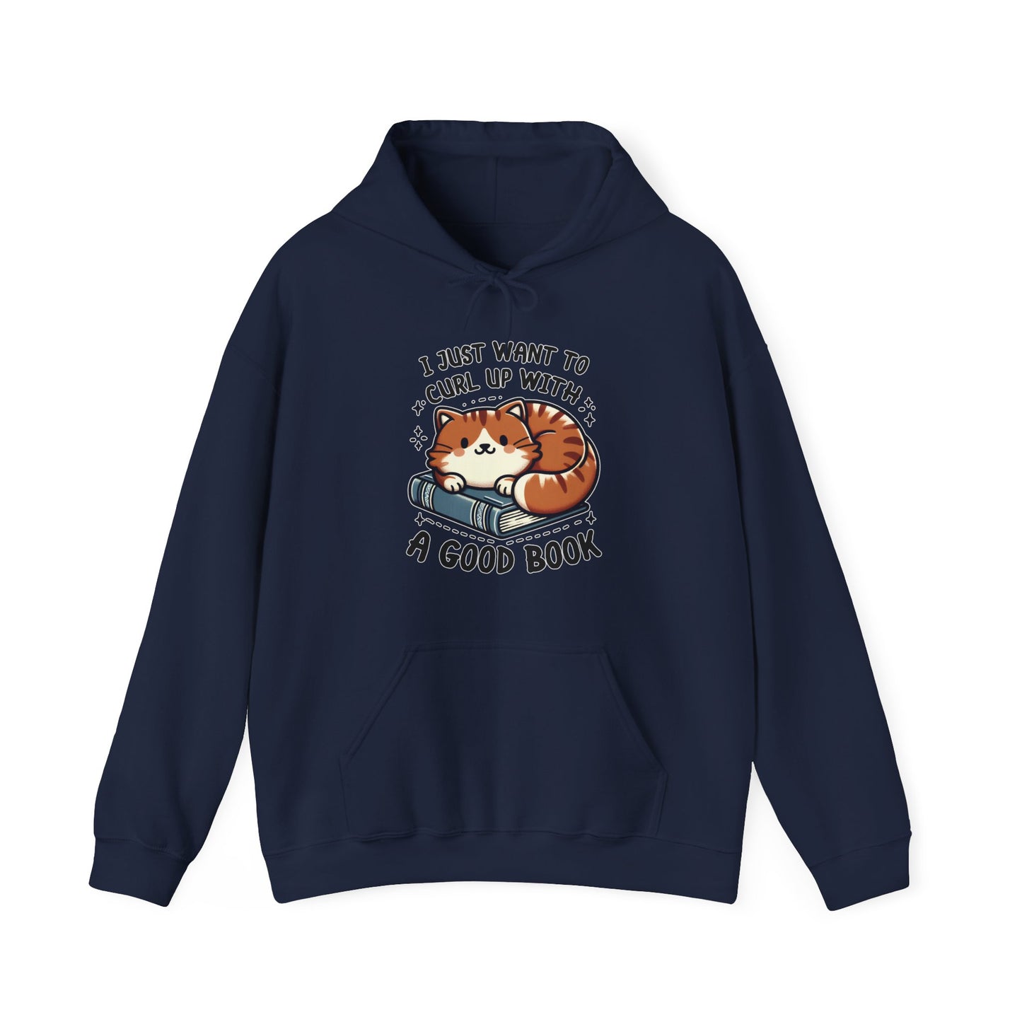 Curl Up With a Good Book Gender-Neutral Hoodie