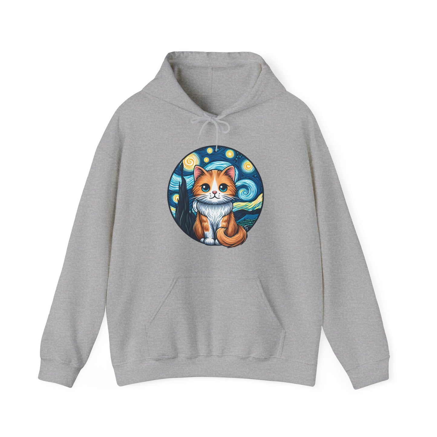 Van Gogh Cat Hoodie