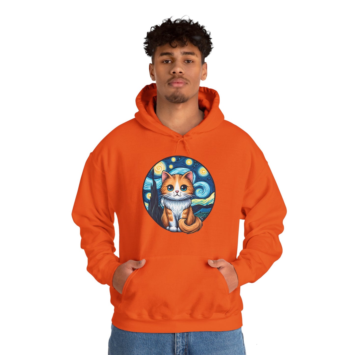 Van Gogh Cat Hoodie