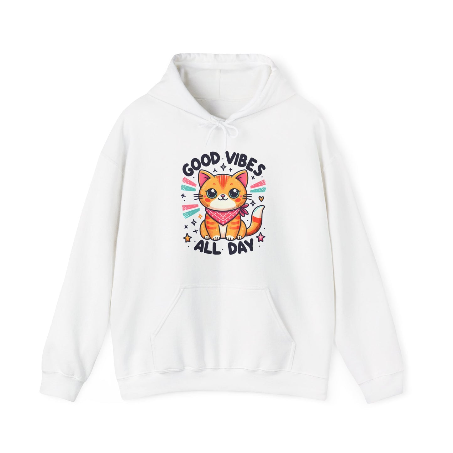 Good Vibes All Day Gender-Neutral Hoodie