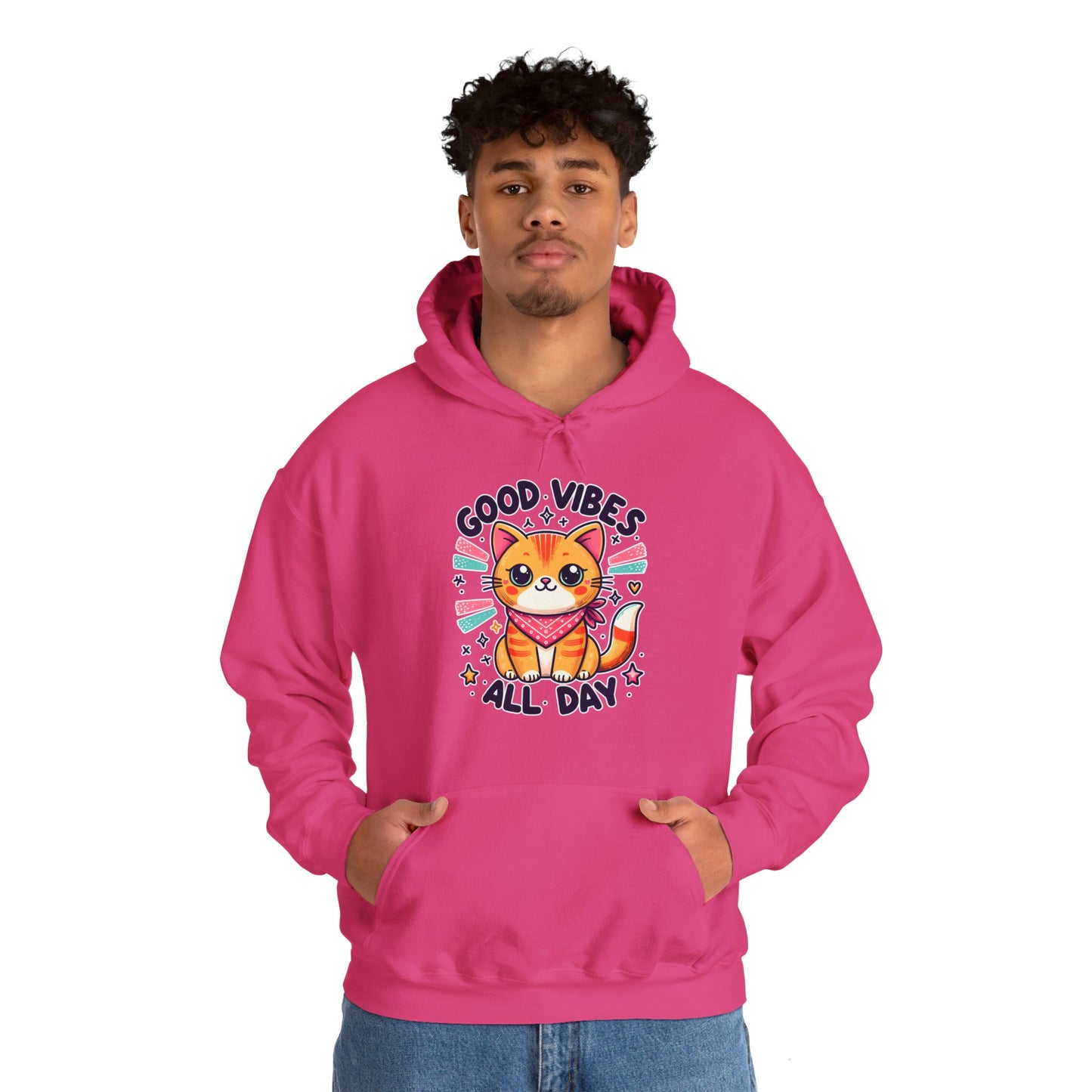 Good Vibes All Day Gender-Neutral Hoodie