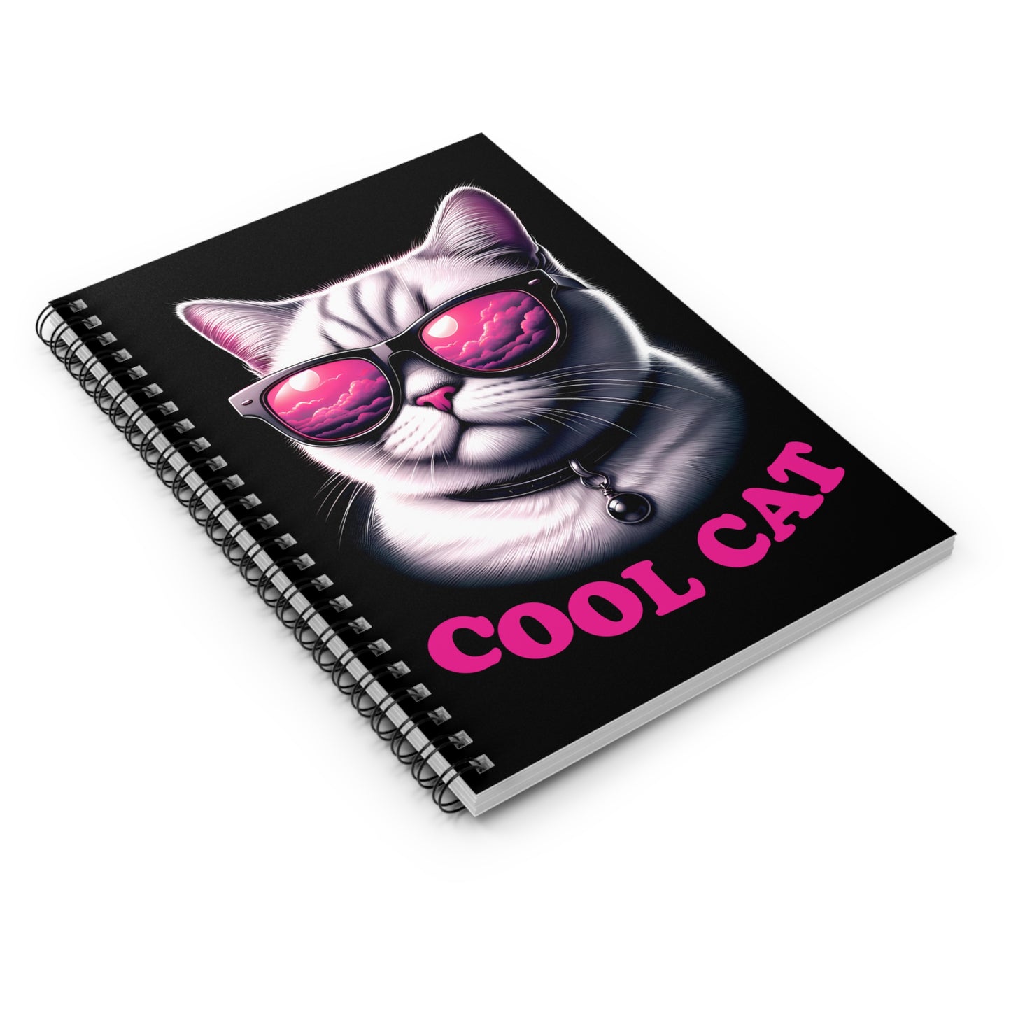 Cool Cat Spiral Notebook