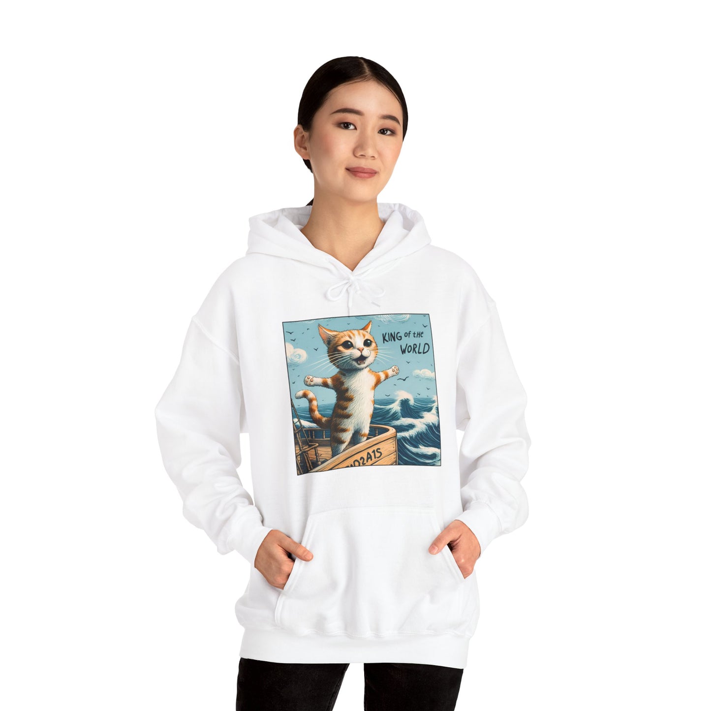 King of the World Gender-Neutral Hoodie