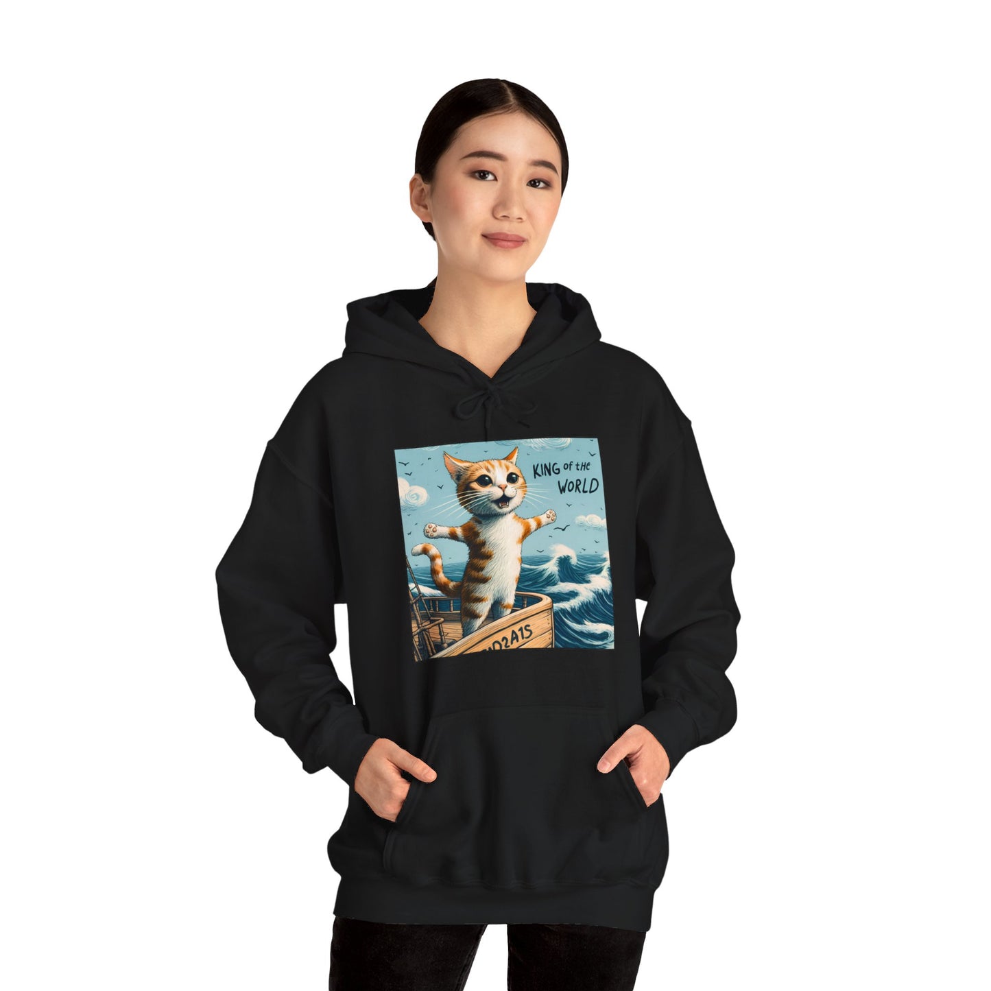 King of the World Gender-Neutral Hoodie