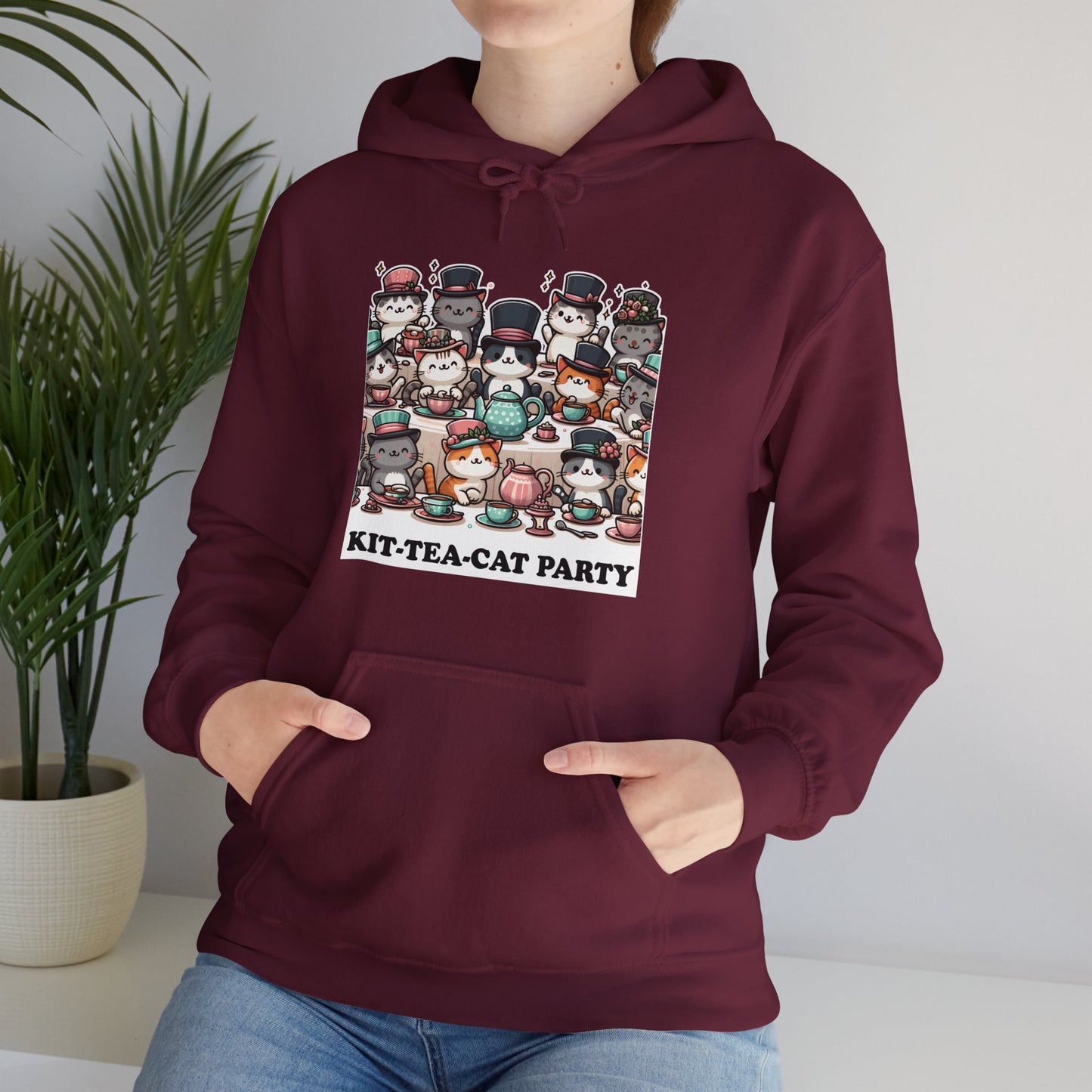 Kit-Tea-Cat Party Hoodie