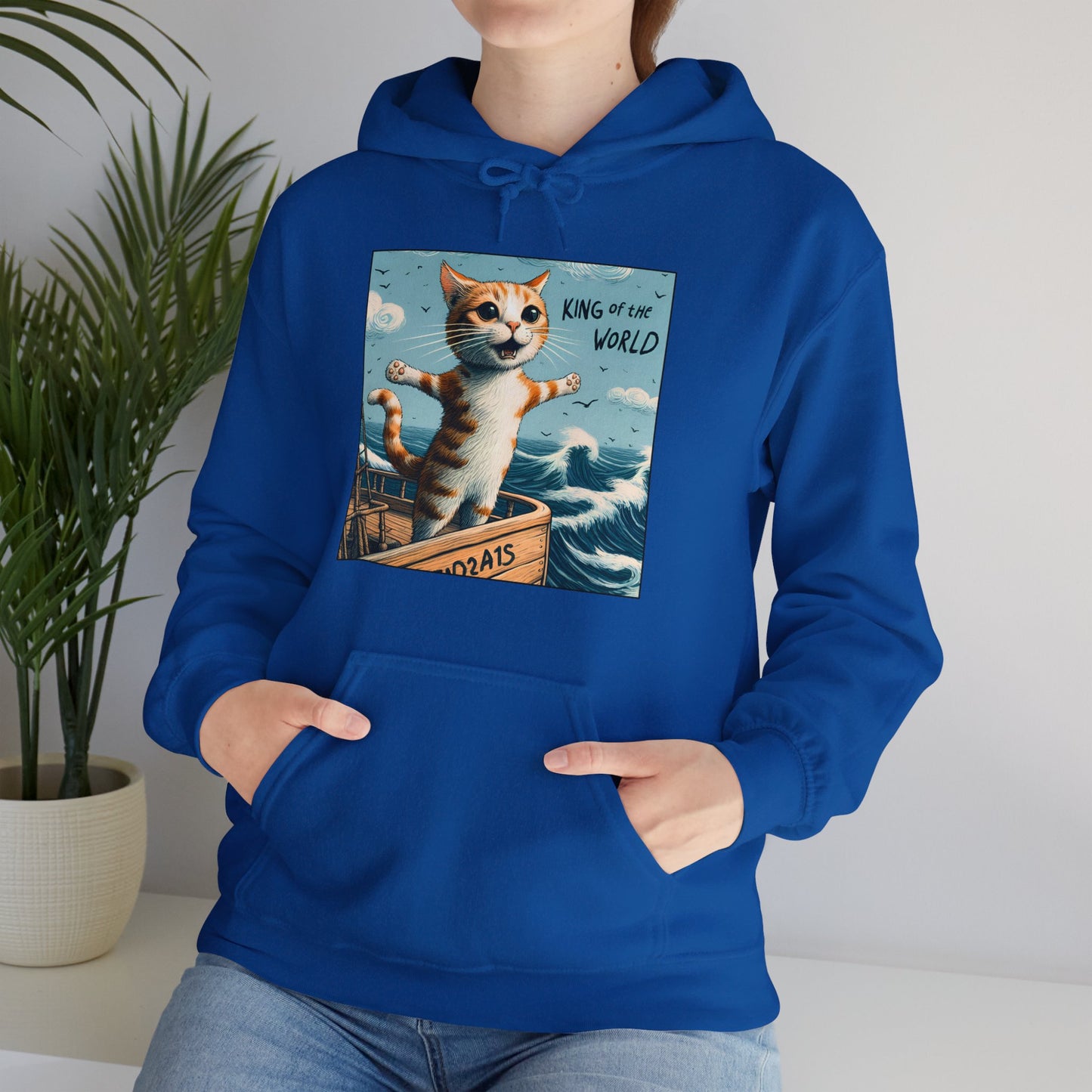 King of the World Gender-Neutral Hoodie