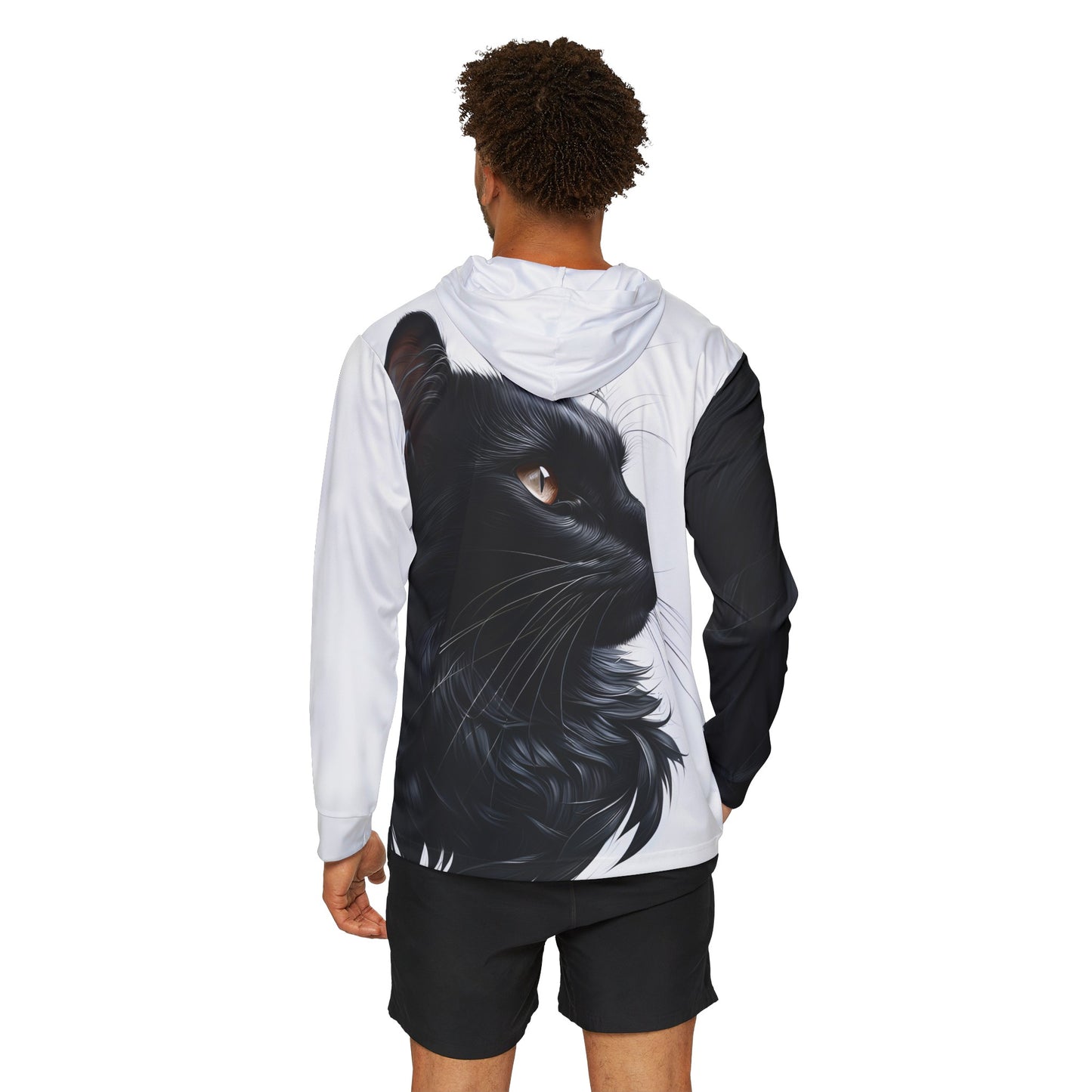 Black Cat Unisex Lightweight Hoodie