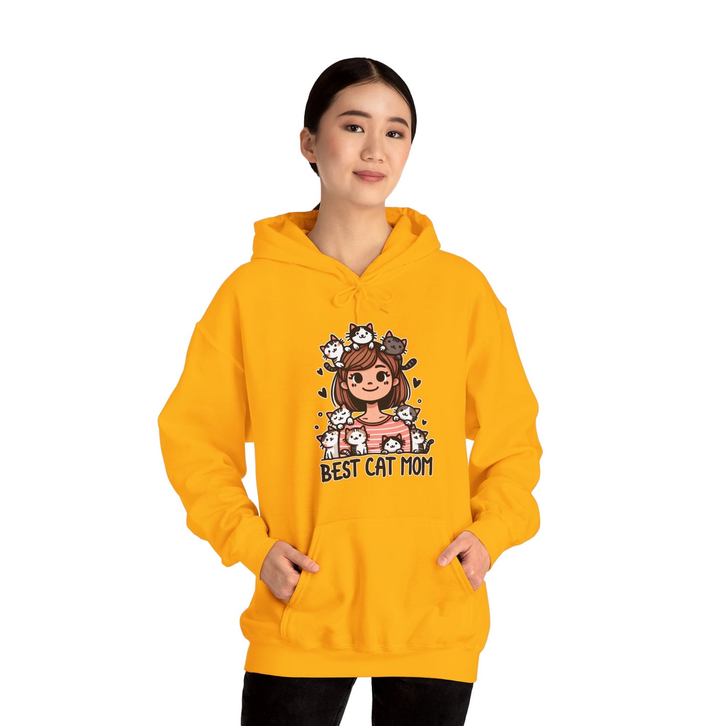 Best Cat Mom Gender-Neutral Hoodie