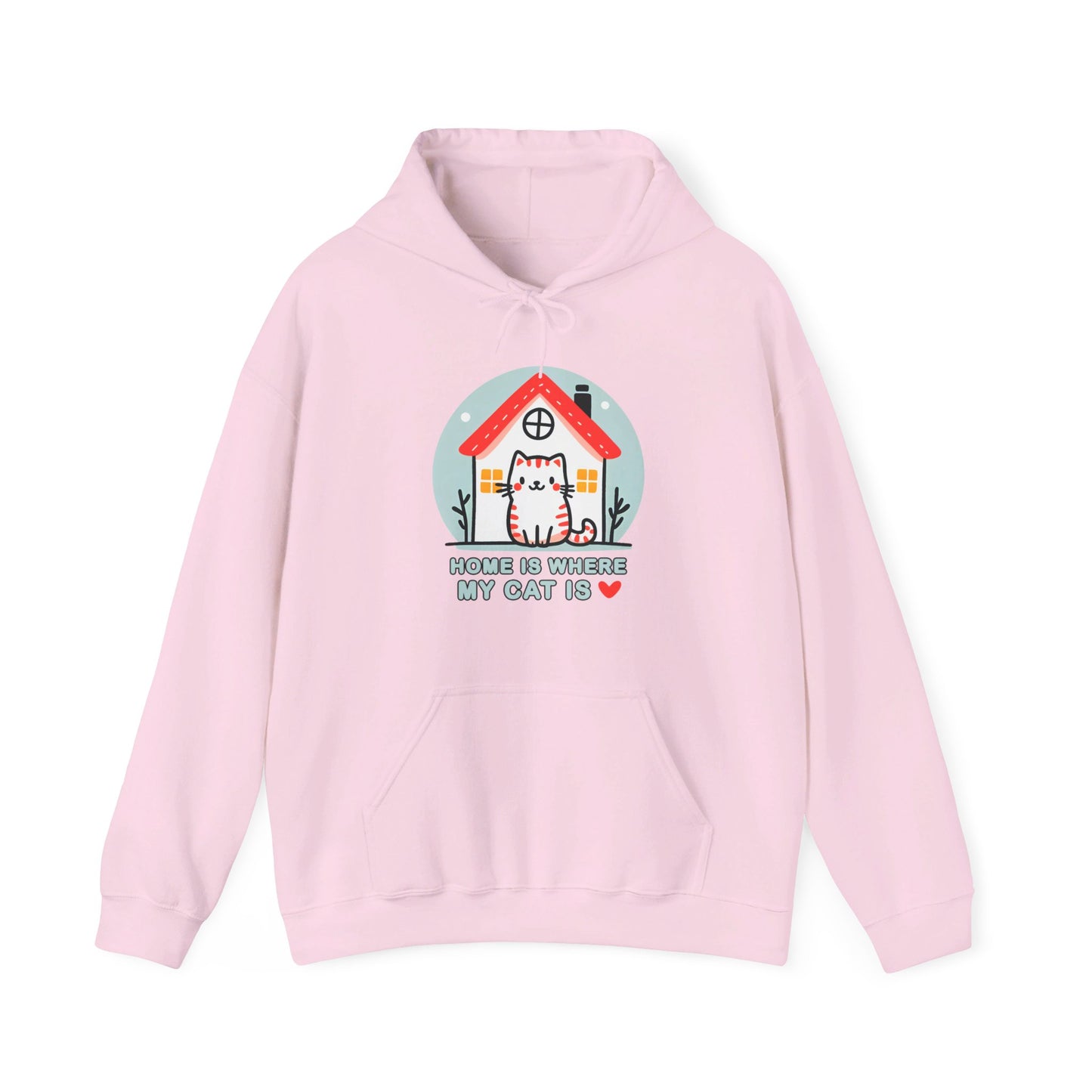 Home is Where my Cat is Gender-Neutral Hoodie