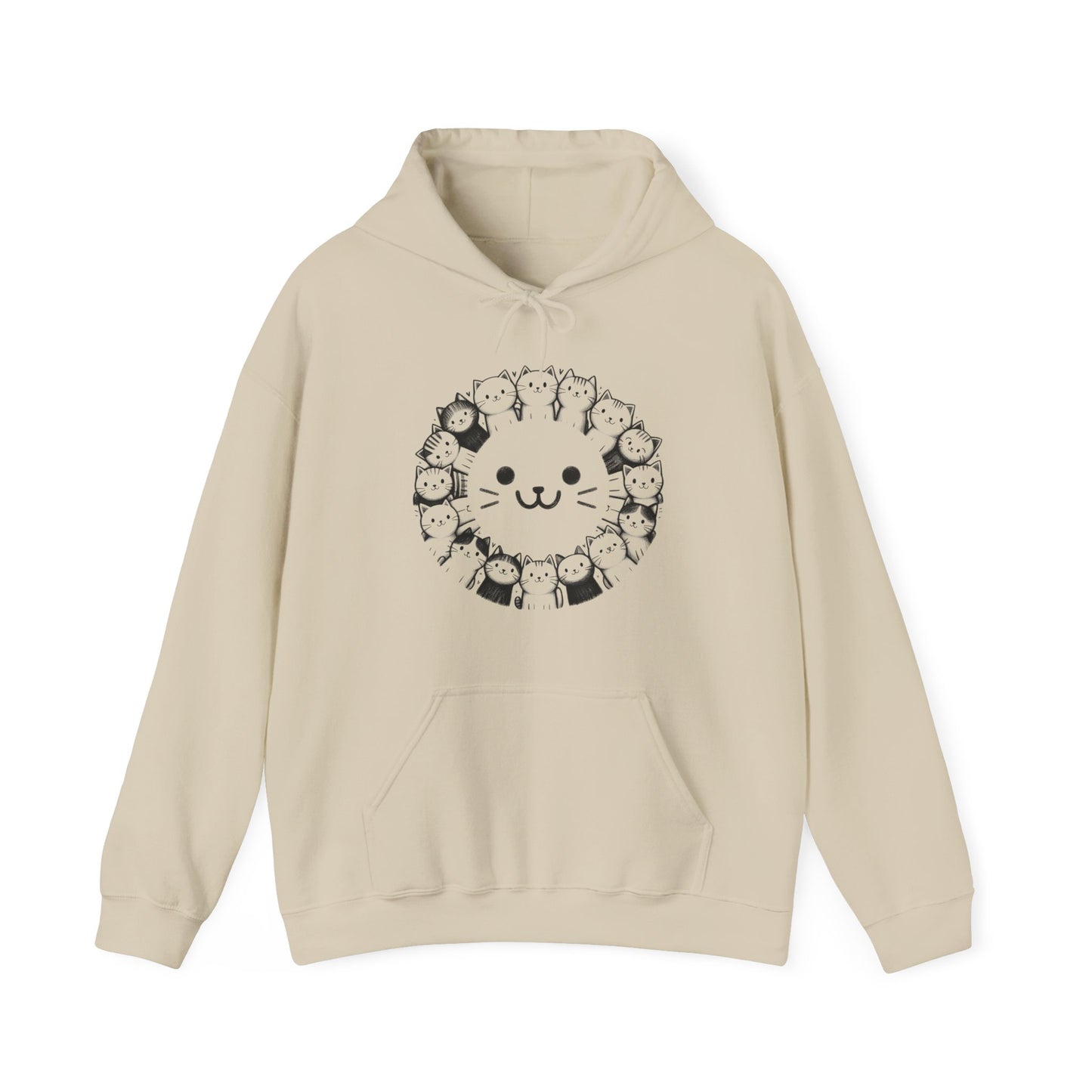 Happy Cats Gender-Neutral Hoodie