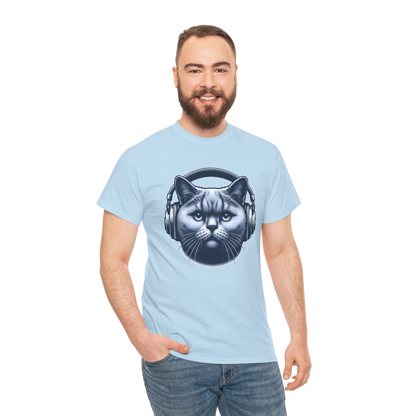 Headphones Cat T-Shirt