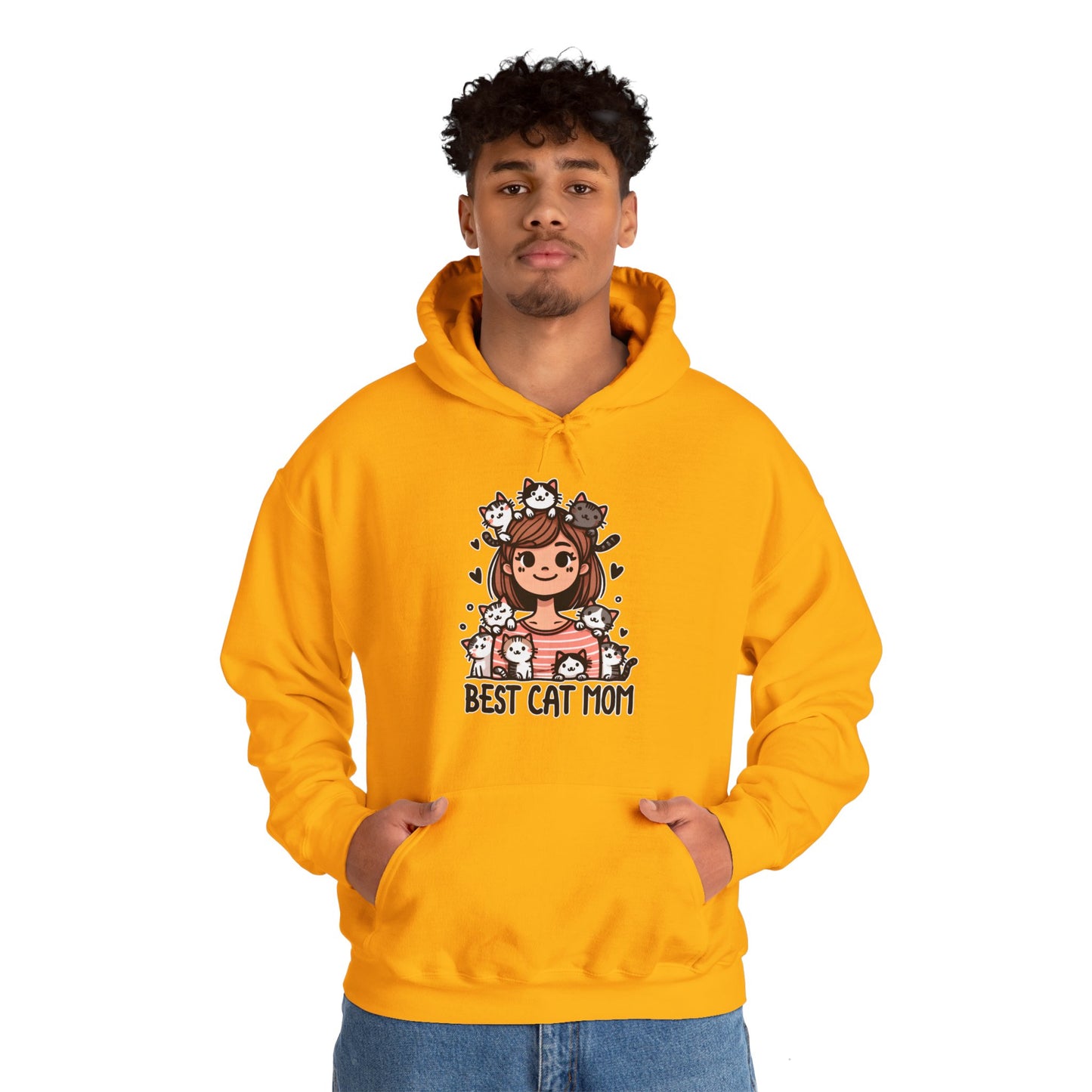 Best Cat Mom Gender-Neutral Hoodie