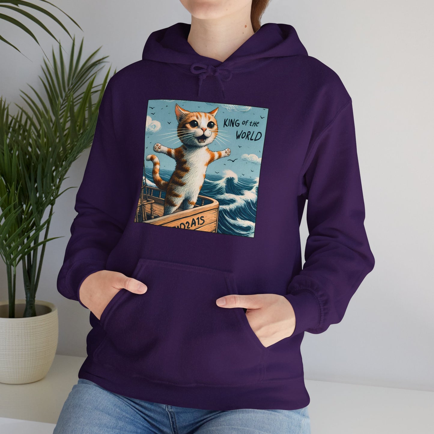 King of the World Gender-Neutral Hoodie