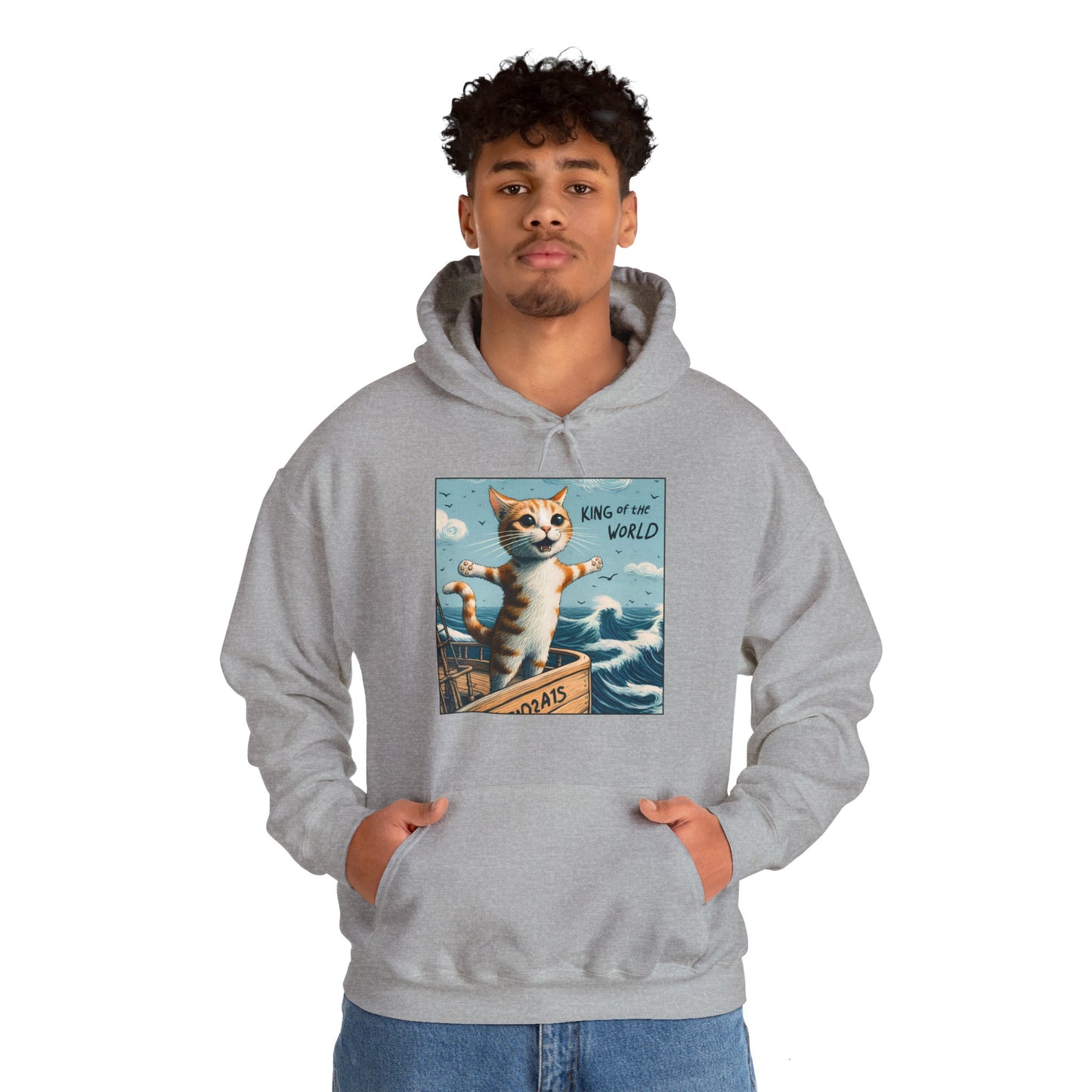 King of the World Gender-Neutral Hoodie