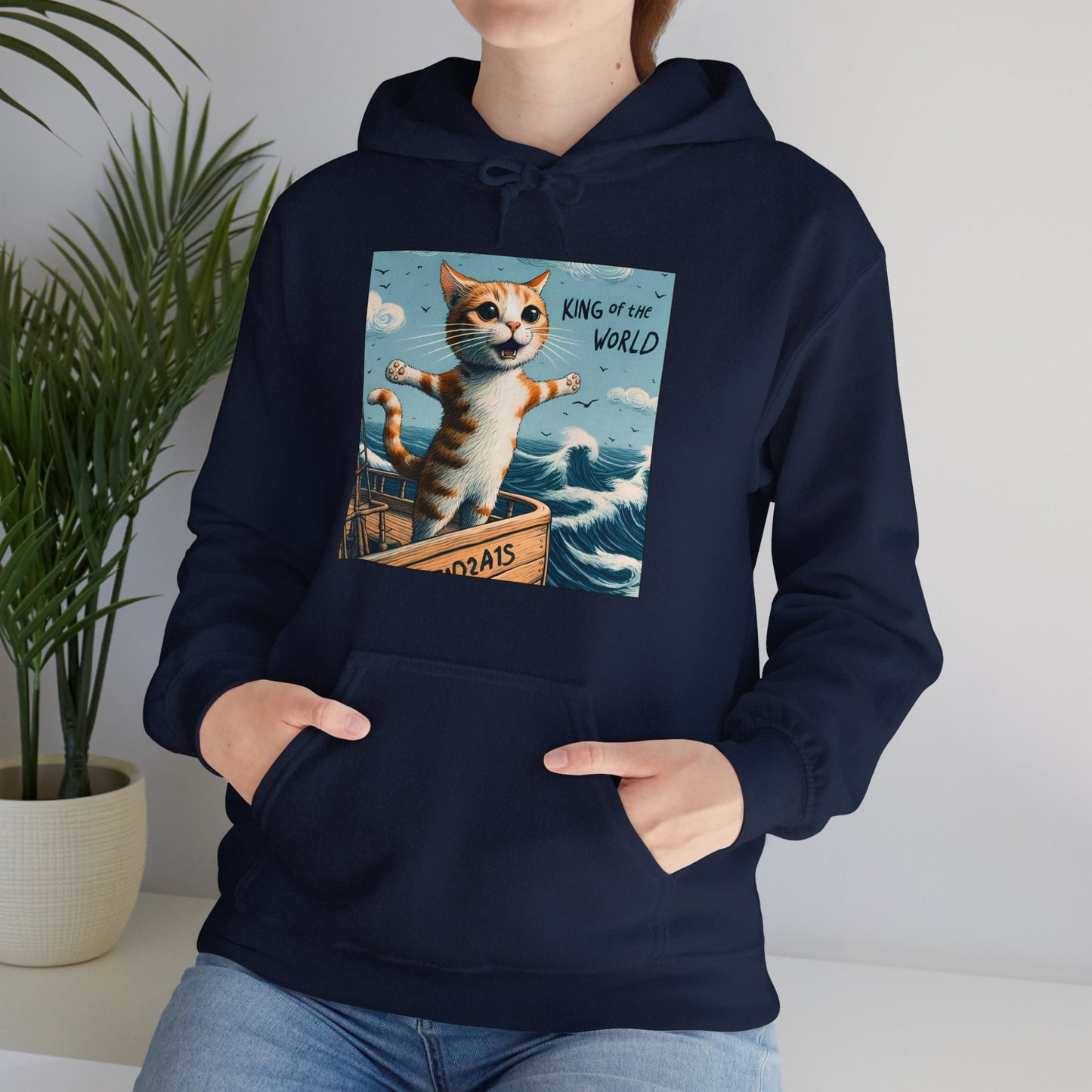 King of the World Gender-Neutral Hoodie