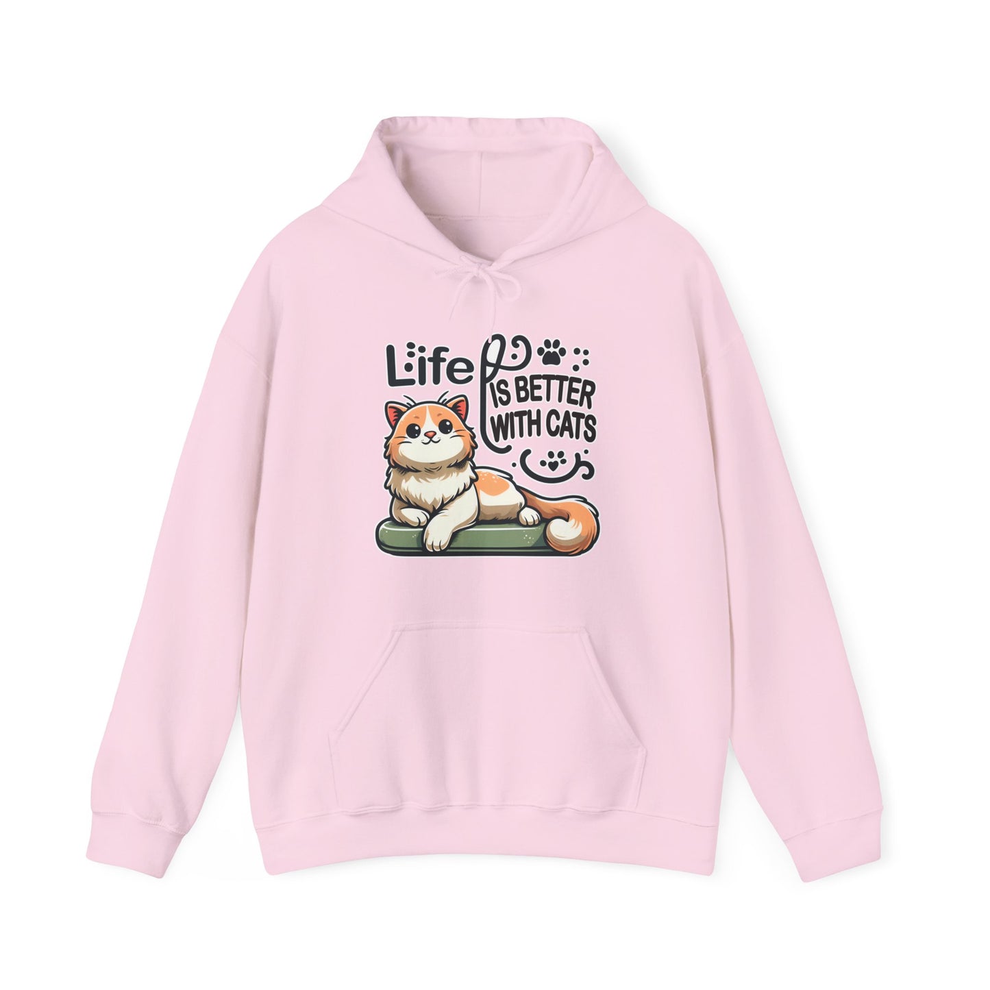 Life is Better with Cats Gender-Neutral Hoodie
