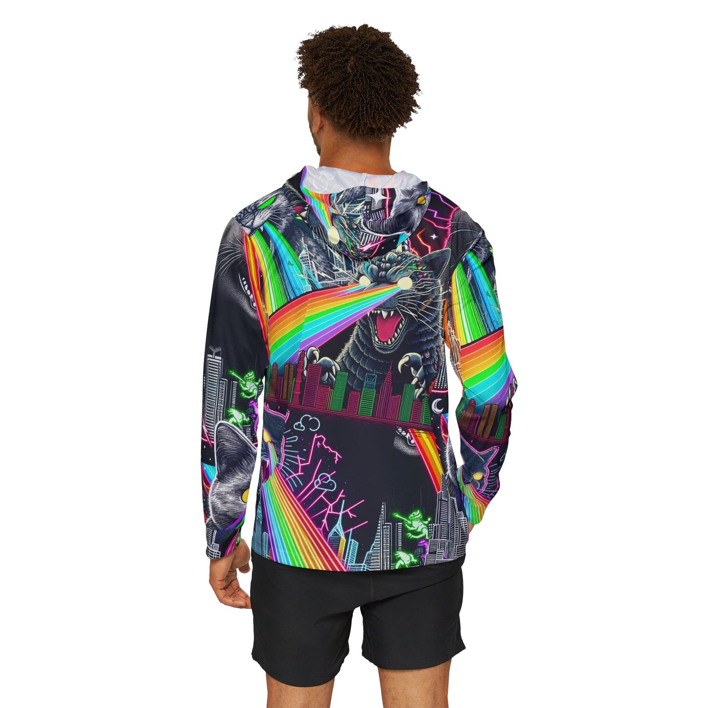 Godzilla Cat Unisex Lightweight Hoodie