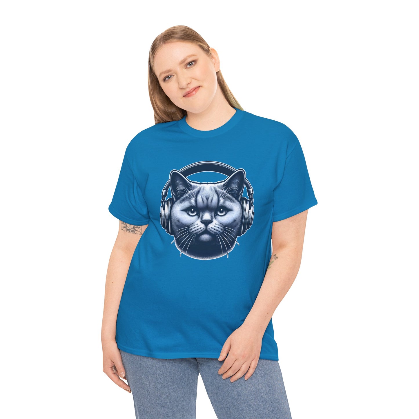 Headphones Cat T-Shirt