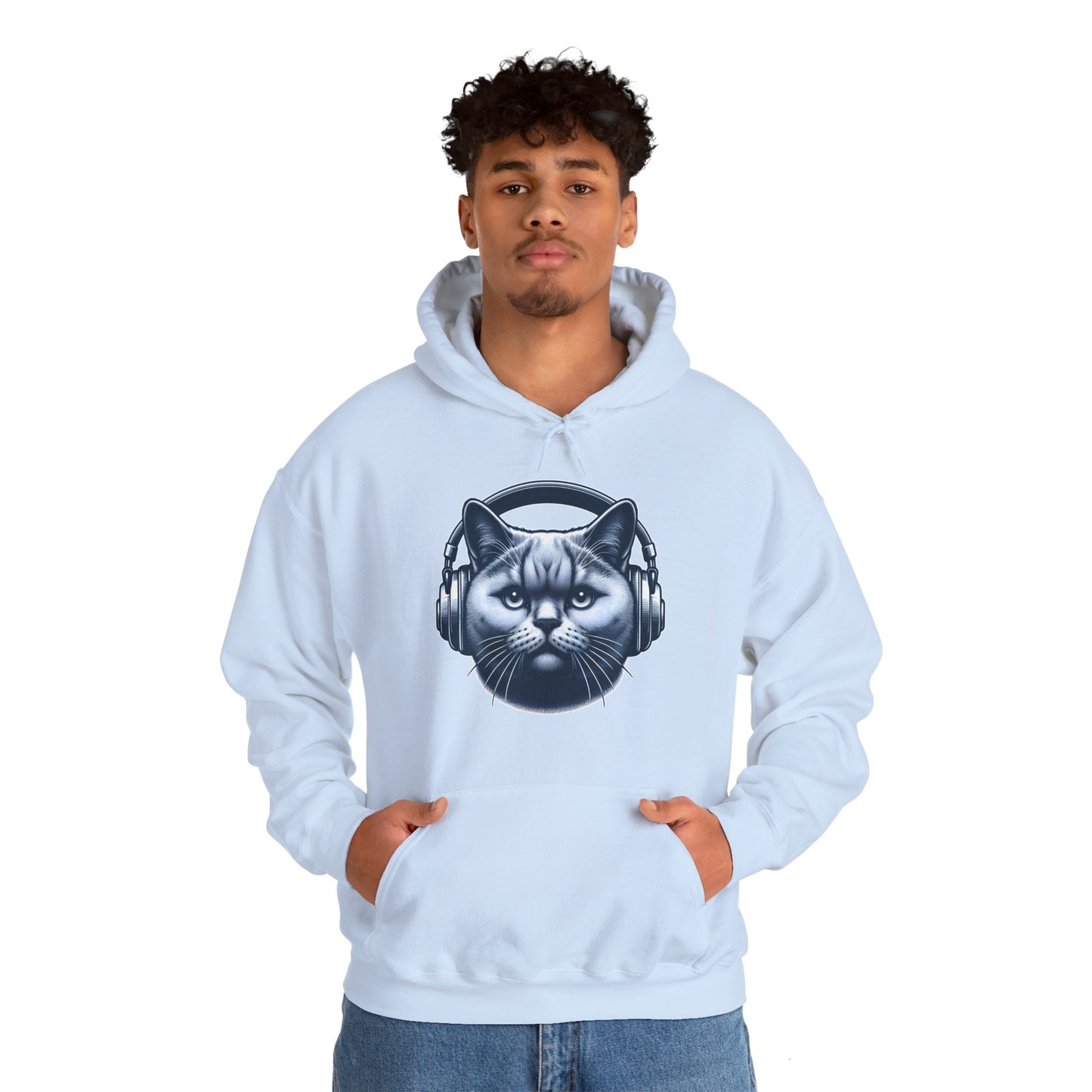 Headphones Cat Hoodie