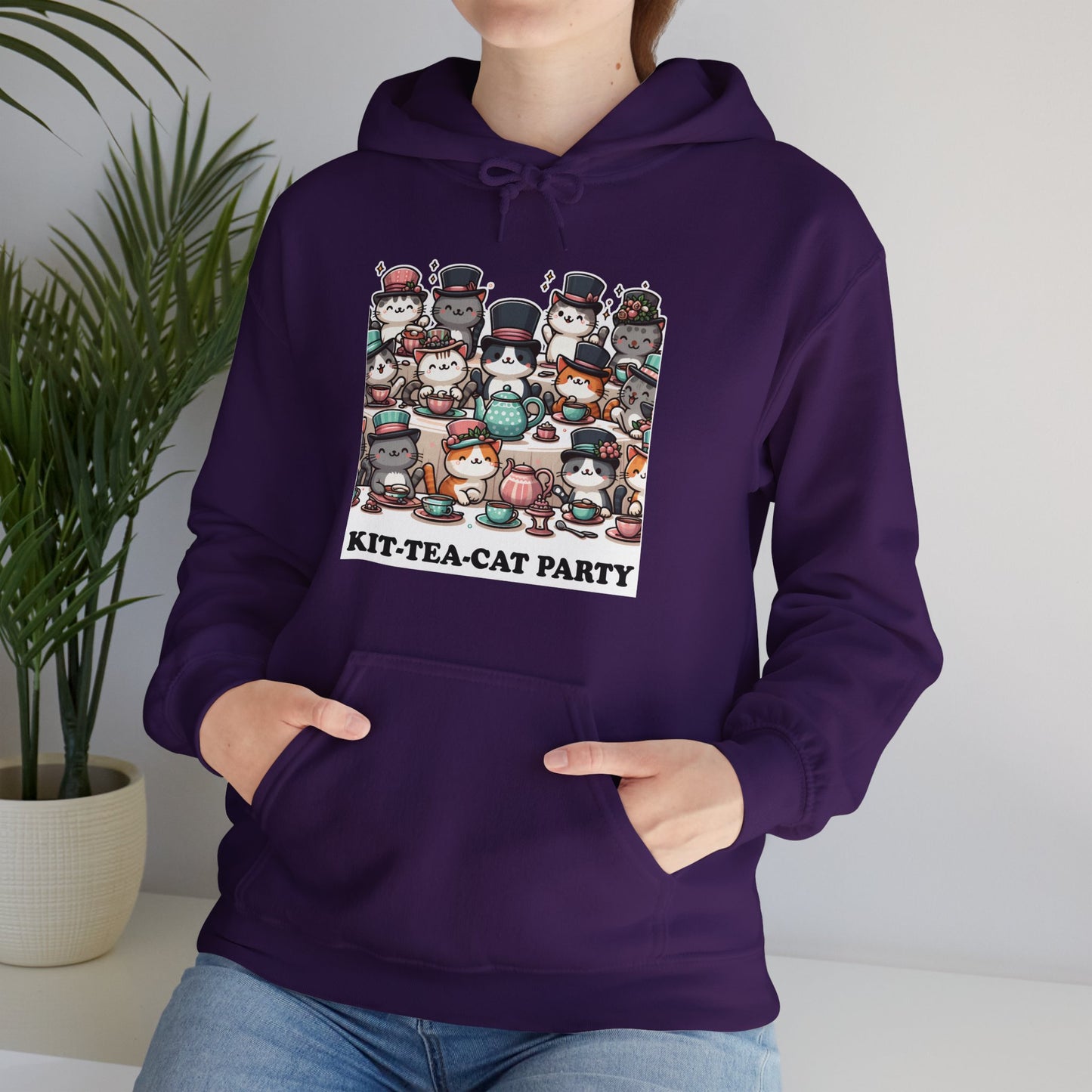 Kit-Tea-Cat Party Hoodie